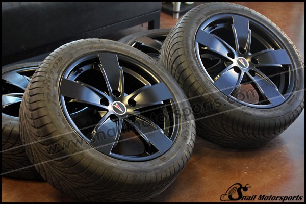Pontiac GTO stock wheels in Satin Black
