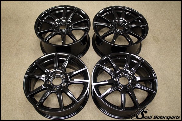 Honda S2000 stock wheels in Gloss Black