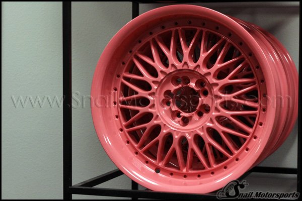 Honda FIT aftermarket wheel in RAL Guava