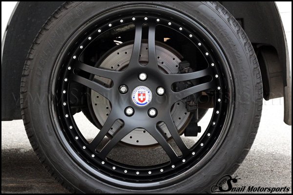 HRE three-piece wheels in Black
