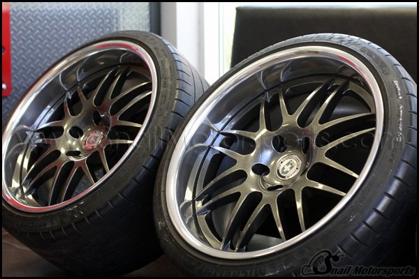 HRE three piece wheels in Charcoal