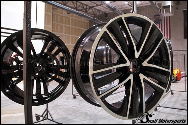 Infiniti Q50S wheels in Black Metallic CNC