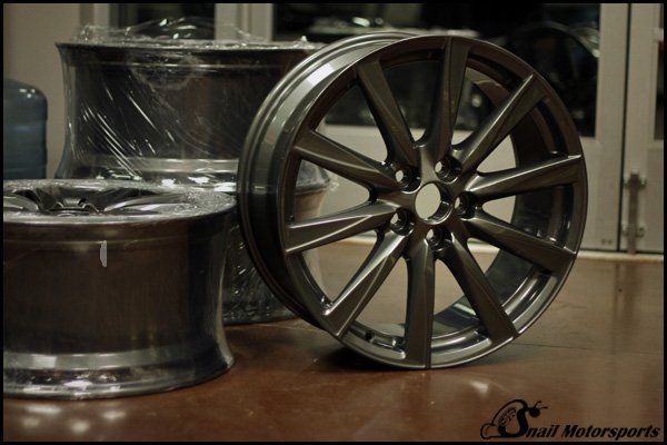 Lexus ISF wheel in Ultra Black Chrome