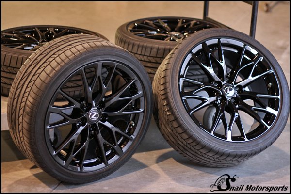 Lexus ISF wheels in Gloss Black