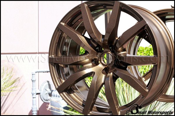 Nissan GTR wheels in Bronze Chrome