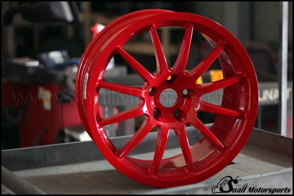 Team Dynamics wheels in Gloss Red