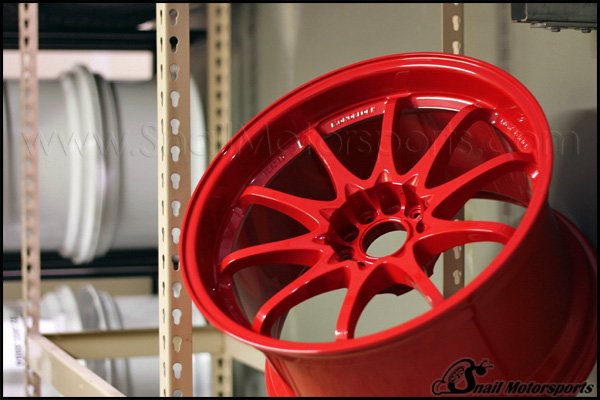 WORK wheels in Gloss Red