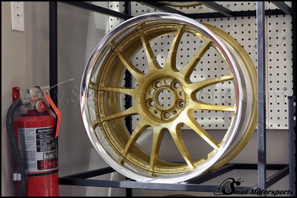 WORK XSA wheels in two-tone Gold
